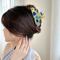 Nouvel Arrivage Pince à Cheveux Florale Pastoralle Fraîche Fraise, Accessoire pour Chignon Arrière de la Tête pour Femme, Logo Personnalisé