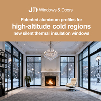 Ventanas Corredizas de Vidrio con Aislamiento Térmico y Resistentes al Viento, de Aleación de Aluminio, Horizontales, a Prueba de Huracanes, para Cocina Exterior