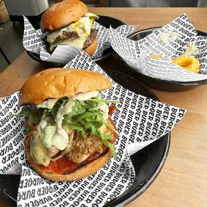 Papier d'emballage pour pizza, frites, sandwich, hamburger, personnalisé, imprimé, biodégradable, écologique, enduit de PE, de qualité alimentaire, résistant à la graisse - Product Image 5