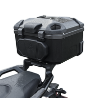 Nouveauté F2-MOTO 50L Boîte à bagages arrière pour moto en plastique ABS, boîte de livraison étanche avec serrure à combinaison remplaçable
