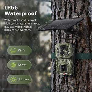 Caméra <span class=keywords><strong>de</strong></span> <span class=keywords><strong>chasse</strong></span> SECTEC GPS 12MP avec éclairage invisible <span class=keywords><strong>GSM</strong></span>, camouflage, caméra solaire 4G, caméra <span class=keywords><strong>de</strong></span> sentier extérieure, vision nocturne - Product Image 6