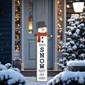 Decoración Navideña de Lujo en Madera con Luces, Diseño de Muñeco de Nieve, Tendencia 2025 - Product Image 3