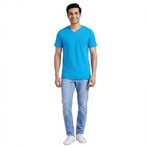 T-shirt pour homme disponible en OEM, anti-boulochage, facile à porter et à laver, doux, confortable, respirant, vente chaude, t-shirt de premier rang - Product Image 1