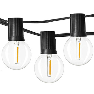 Hanging LED Chain <strong>Socket</strong> <strong>Light</strong> Cord Set Ambience Campsite Yard Backyard G40 Waterproof Bistro Cafe Garden Paito String <strong>Lights</strong> - Product Image 2