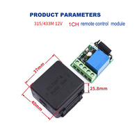 Module émetteur relais universel sans fil RF 433/433 Mhz, interrupteur de contrôle à distance, 4ch