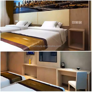Cost-Effective <b>Full</b> Hotel Bedroom Furniture <b>Sets</b> Wood Twin <b>Bed</b> Frame With Nightstand Headboard Desk Chair Side Table & TV Stands - Product Image 3