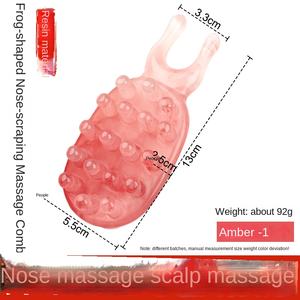 Massaggiatore per Occhi e Naso a Forma di Rana Grande e Piccolo con Pettine Meridiano e Bastoncino Protettivo per Scraping Made in China - Product Image 6