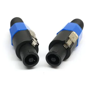 高质量NL4FC 4针扬声器连接器插头长型音频插头XLR插头的最佳价格有不同的颜色