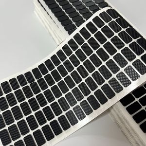 Bantalan silikon jala perekat diri bantalan silikon hitam antiselip bantalan kaki persegi melingkar menyerap guncangan bantalan kaki berperekat - Product Image 3