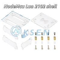 AI-KSEN baru dan asli NodeMcu Lua 2102 340G ESP-32 IoT papan pengembangan cangkang pelindung akrilik transparan