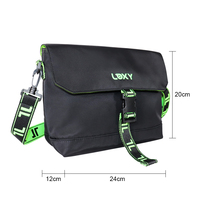 Haute qualité en nylon recyclé hommes simple croix fermeture éclair sac à bandoulière à la mode étanche Mini Messenger Sport personnalisé pour lettre