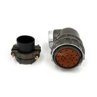Conector de Aviación Ruso 2RM 2PM-36 a Prueba de Polvo, 20 Pines Hembra, Enchufe de Cable Sin Blindaje en Ángulo Recto de 90 Grados 2PM36K20WB2