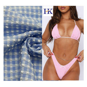 Новый нейлон полиэстер пузырь сетка четырехсторонний эластичный двухцветный бикини купальник ткань - Product Image 6