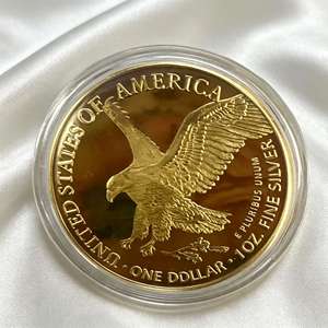 Moneta da Collezione 2026 Walking Liberty Eagle 1oz 999 Placcata in Titanio, Non Circolare, per Collezionismo e Hobby, Supporto per Incisione Personalizzata - Product Image 6