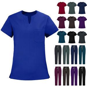 Conjunto de Uniforme Médico Unisex Delgado, Pantalones Rectos, Bata Quirúrgica Transpirable, Ropa de Trabajo para Médico/Enfermera, En Stock - Product Image 1