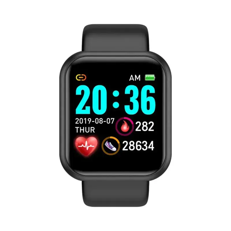 Nouveau Y68 D20 montre intelligente hommes femmes pression artérielle Fitness Trackers Bracelet horloge intelligente étanche D20 Y68 Smartwatch Android IOS