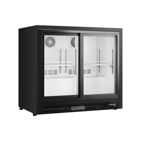 Enfriador de Bebidas de 191 L, Refrigerador de Bebidas Negro, Refrigerador de Botellas con Acero Revestido en Polvo, 160 W, Doble Puerta, BT9 - Product Image 1
