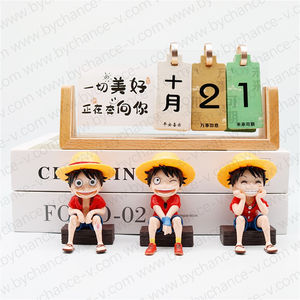 Figurine de <span class=keywords><strong>pirate</strong></span> garçon d'aventure anime, personnage japonais emblématique, jouet Gacha en gros pour boutique de détail, cadeau pour enfants, décoration de bureau - Product Image 3