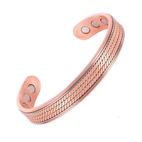 Bijoux élégants, vente en gros, Bracelet magnétique personnalisé, thérapie énergétique, manchette magnétique en cuivre pur