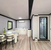 Maison conteneur mobile préfabriquée extensible de 20 pieds avec salle de bain, mini-maison, hôtel, bureau, bâtiment