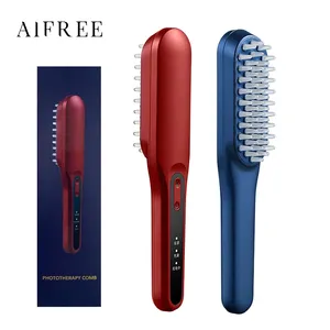 AIFREE 2023 חם נייד שיער צמיחת לייזר מסרק לייזר אור שיער צמיחה קסדת יופי ובריאות מוצר חשמלי קרקפת עיסוי
