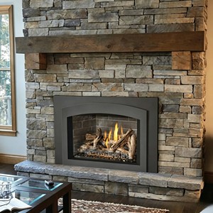 <span class=keywords><strong>Cheminée</strong></span> à gaz en métal pour intérieur avec brûleur à flamme naturelle et verre imitation bûches pour chambre à coucher - Offre Spéciale - Product Image 3