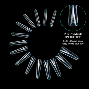 Produttore di Forme per Unghie Personalizzate con Logo, 15 Misure, Forme per Unghie Francesi e Russe in Plastica, 305 Pezzi, Forme per Unghie Doppie di Alta Qualità - Product Image 5