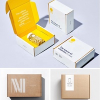 Boîte pliable en carton ondulé avec logo personnalisé, PPWR-Oriented, écologique, recyclable, pour chaussettes, vêtements, accessoires, taille personnalisée, UV