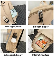 Sac à dos unisexe pour étudiants du secondaire et universitaires, motif serpentin, nylon imperméable, polyester, 20-36L, fermeture éclair