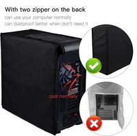 1pc Protection anti-poussière pour processeur, couvercle de protection pour PC de jeu de bureau, tour moyenne, boîtier d'ordinateur, protection anti-poussière pour PC