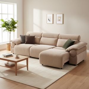 Sofá <span class=keywords><strong>Cama</strong></span> de Tela Europeo que Ahorra Espacio con Colchón Desplegable, Sofá <span class=keywords><strong>Cama</strong></span> Convertible de 2 Plazas para Sala de Estar Moderna u Hotel - Product Image 2