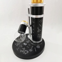 Set Hookah Shisha Aluminium Berkualitas Tinggi dengan Lapisan Lacquer, Mewah Modern, Narguile Chicha Pipa Air dengan Lampu LED untuk Pesta Lounge