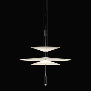 Lámpara colgante moderna minimalista de varias capas con LED, candelabro redondo de múltiples cabezales para sala de estar, escalera, hotel, sala de exposiciones. - Product Image 1