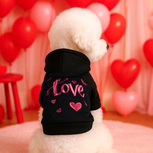 EGT EGT-PC(263) Mantel Hangat Gaya Putri Lucu untuk Semua Musim dengan Pita untuk Anjing & Kucing Bahan Poliester Aksesoris Hewan Peliharaan Hari Valentine - Product Image 2