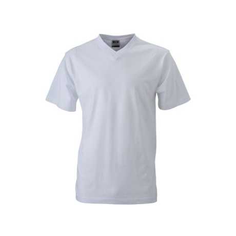 Comfort V-Neck T-Shirt Medium-V-T Collection Made 200 Gram Single Jersey Cotton/Bamboo Fiber Compressed Silk Screen Solid