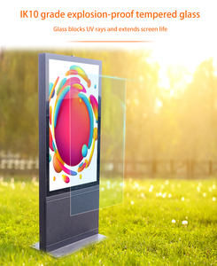 최신 49 55 65 75 인치 수직 전자 광고 토템 방수 4K 울트라 HD 외부 LCD 디지털 사이니지 야외 TV - Product Image 6