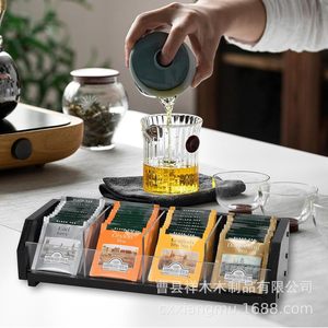 <b>Tea</b> Bag Storage Rack Rectangular Stackable Desktop Organizer For <b>Tea</b> Coffee Bags - Product Image 1