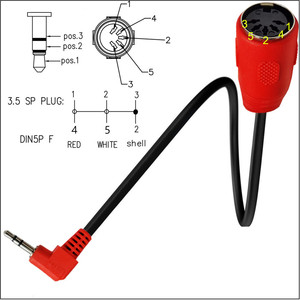 Adaptador de ángulo recto de cable de ruptura MIDI a TRS de 3,5mm para: Akai, <span class=keywords><strong>Korg</strong></span> Line6 LittleBits - MPC Studio Touch MPX8 <span class=keywords><strong>Electribe</strong></span> 2 - Product Image 2