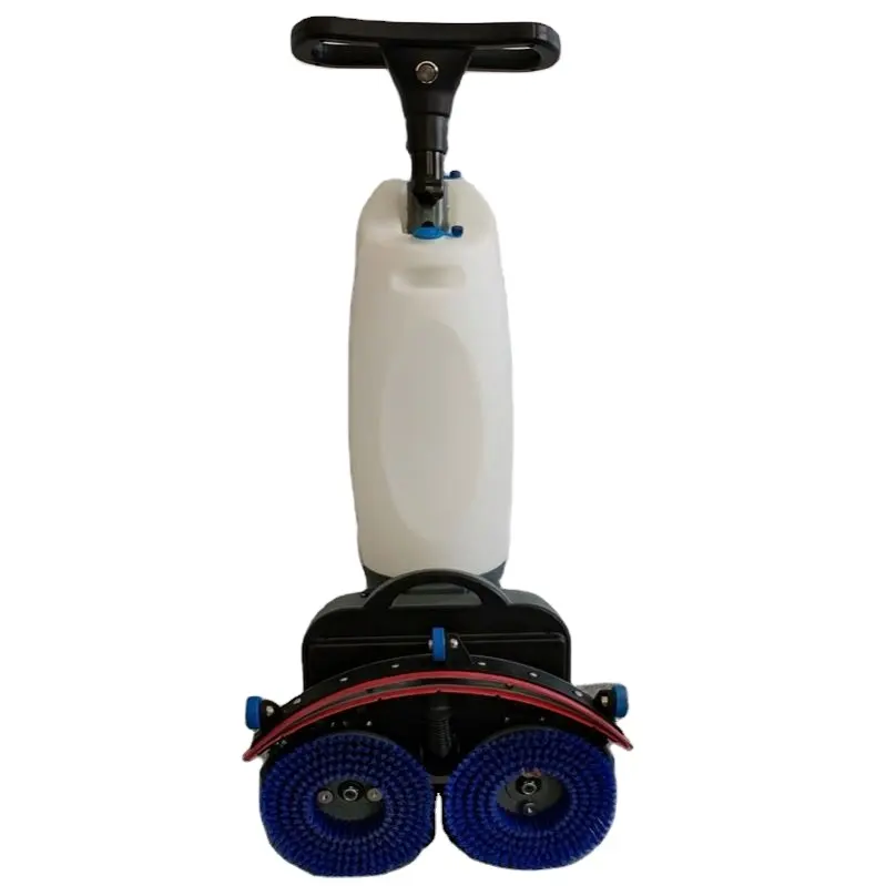 Supermercato, fabbrica, officina, hotel, villa, commerciale e domestico doppia spazzola piccolo pavimento scrubber, manuale mop