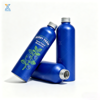 Bouteille en aluminium de qualité alimentaire personnalisée de 300 ml, 330 ml, 400 ml, 473 ml, 500 ml, 600 ml pour le café, les jus, les boissons, bouteille de recharge, canette en aluminium