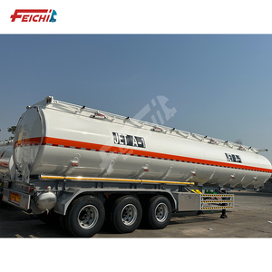 FEICHI Tri-Axle 42000 litros aleación de aluminio o acero al carbono cisterna combustible aceite <span class=keywords><strong>barco</strong></span> con boca de alcantarilla aceite cisterna buque remolque - Product Image 5
