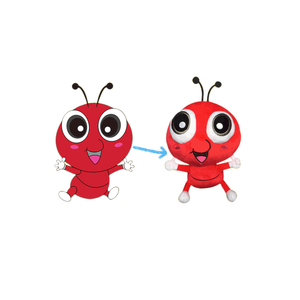 OEMカスタマイズメイドぬいぐるみぬいぐるみアリ赤色メーカーカスタムぬいぐるみソフトぬいぐるみカスタムアニメ人形おもちゃ - Product Image 1