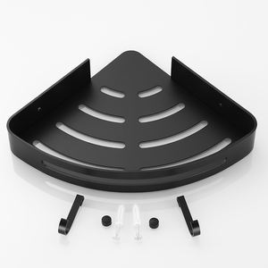 Salle <span class=keywords><strong>de</strong></span> bain Type utilitaire Salle <span class=keywords><strong>de</strong></span> bain et cuisine Toilette Étagère d'angle murale noire Étagère <span class=keywords><strong>de</strong></span> <span class=keywords><strong>rangement</strong></span> pour <span class=keywords><strong>douche</strong></span> Maison et cuisine - Product Image 5