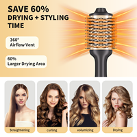 Ensemble de coiffage à air chaud multifonctionnel tout-en-un 1200W, sèche-cheveux brosse, enroulement automatique, bouclage pour la technologie, pour hôtel, usage domestique