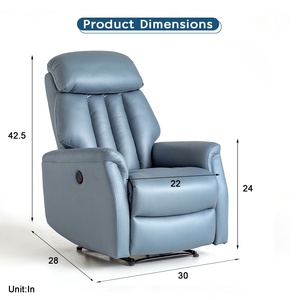 Geeksofa Chaise <span class=keywords><strong>inclinable</strong></span> électrique <span class=keywords><strong>en</strong></span> <span class=keywords><strong>cuir</strong></span> ou <span class=keywords><strong>en</strong></span> tissu, à bascule et pivotante, pour meubles de salon, Chine - Product Image 6