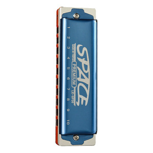 Harmonica Flying Fan Premium à 10 trous Sp20, bleu, argent, noir, instrument de musique pour adultes, débutants, étudiants, utilisation en classe - Product Image 1