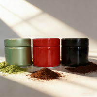 Boîtes en fer blanc écologiques de qualité alimentaire pour emballage de thé, café et poudres, avec couvercle couronne, hermétiques, pour matcha et autres boissons – Offre Spéciale