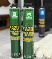 Mousse PU à faible expansion pour isolation phonique et thermique SOZEN A20 – Remplissage de joints pour portes et fenêtres intérieures et extérieures