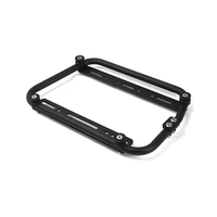 Support de sacoche latérale de moto en alliage d'aluminium noir, kit de montage universel réglable pour l'installation de sacoches de bagages