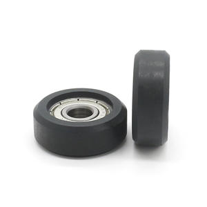 Manufacturer Supplies 608ZZ <b>Bearing</b>-Coated Polyurethane (PU) Flat Silent Track Guide Wheels 8*30*11mm for <b>Linear</b> Guides - Product Image 5